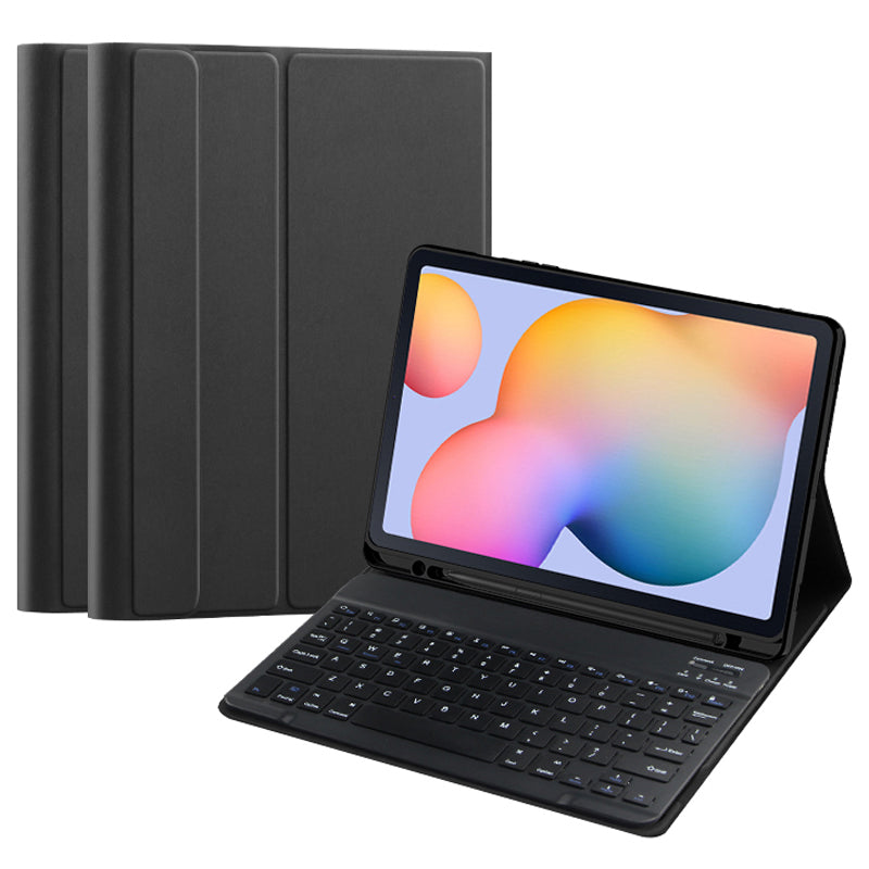 For Samsung Galaxy Tab S6 Lite PU Leather Stand Cover Pen Slot Tablet Case with Magnetic Detachable Keyboard (No Touchpad) For Samsung Galaxy Tab S6 Lite PU Leather Stand Cover Pen Slot Tablet Case with Magnetic Detachable Keyboard (No Touchpad)